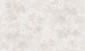 Обои белые с крупными цветами SIRPI винил Дерево арт. 10374-01 Белые виниловые о